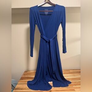 KICKEE Bamboo Viscose Robe | Women's Long Wrap Gown | Maternity Post Partum